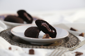 steamed buns filled with chocolate