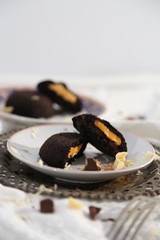 steamed buns filled with cheese and chocolate