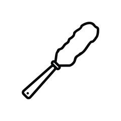 Black line icon for duster