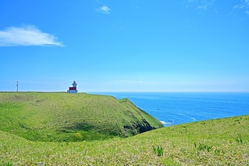 落石岬灯台の情景＠根室、北海道