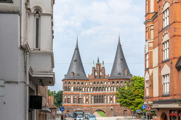 The Holstentor stands in the heart of the Hanseatic city of Lübeck