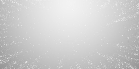 Fototapeta premium Beautiful snowfall Christmas background. Subtle fl