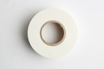 roll of white plastic insulating tape