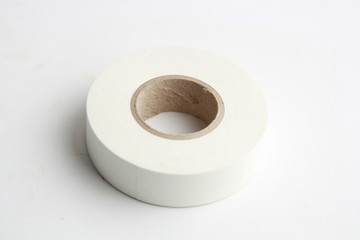roll of white plastic insulating tape