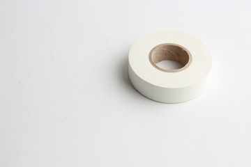 roll of white plastic insulating tape