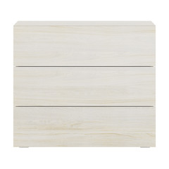 Chest of drawers isolated on white background. 3D rendering.