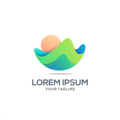 Awesome Abstract Wave Logo Design