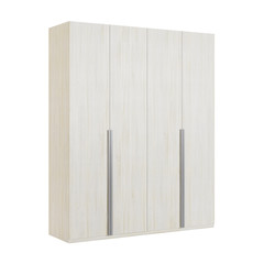 Wardrobe isolated on white background. 3D rendering.