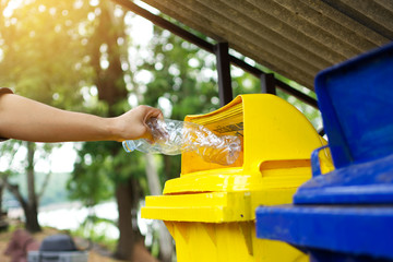 garbage and bin protecting environment and the world.