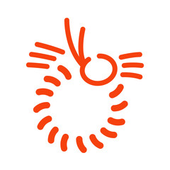 しめ縄：正月イラスト、アイコン、年賀状用