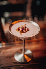 coctail in metal blow