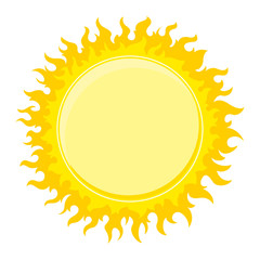 Round fire frame. Design element