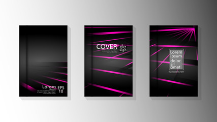  Set the cover vector of the book , suitable for any background. cover design in eps 10