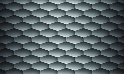 Abstract honeycomb metallic texture. Realistic metal background
