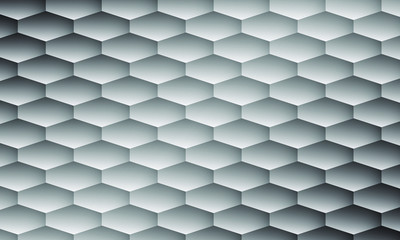 Abstract honeycomb metallic texture. Realistic 3d metal background