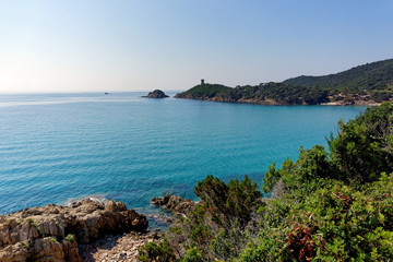 coast of Fautea in Corsica island
