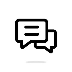 Chat vector icon. Chat symbol design line style concept for logo, web and mobile