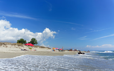 Alistro beach in eastern coast of Corsica