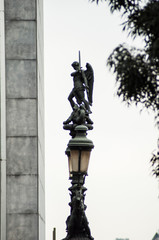 Fototapeta premium Statue Brussel Belgium tourist spot