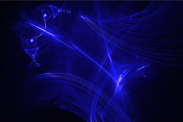 blue glow energy wave. lighting effect abstract background for your business.