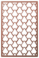 Vector laser cut panel. Pattern template for decorative panel. Wall panels or partition. Jigsaw die cut ornaments. Lacy cutout silhouette stencils. Fretwork weaving oriental patterns. 