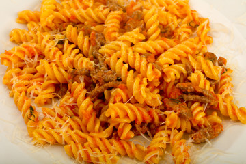 Fussili bolognese