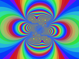 Sparkling fractal, colorful design, deep and hypnotic graphics, petals and flowers, computer screen design