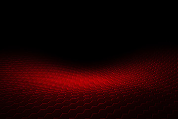 red hexagon background and texture.