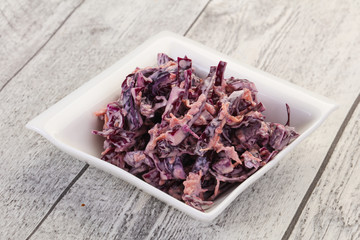 Cole slaw salad with cabbage