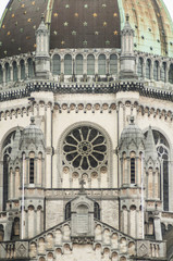 Detail of st Mary cathedral in Brussel Belgium