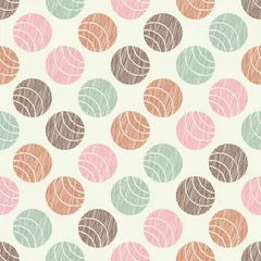Rolgordijnen Vormen patronen Polka dots seamless pattern. Mosaic of ethnic figures. Patterned texture. Geometric background. Can be used for wallpaper, textile, invitation card, wrapping, web page background.  © lazininamarina