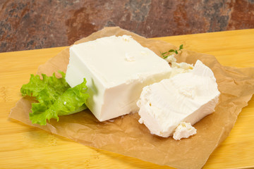 Greek traditional Feta soft cheese