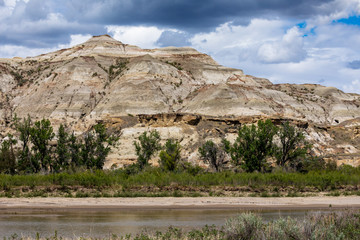 The Badlands of Albert in Canada