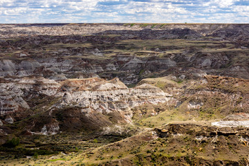 The Badlands of Albert in Canada