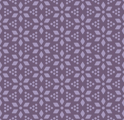 Japanese Purple Tiny Flower Seamless Pattern