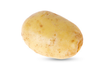 Potatoes on a white background