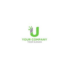 U Digital Logo Design Vector