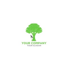 Obraz premium Arborist Tree Service Logo Design Vector