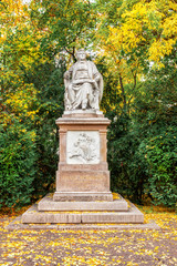 Fototapeta premium Monument of Franz Schubert in the Stadtpark (City Park) in Vienna. Austria