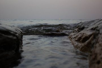 Rocas y agua en detalle