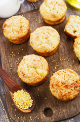 Unsweetened millet muffins