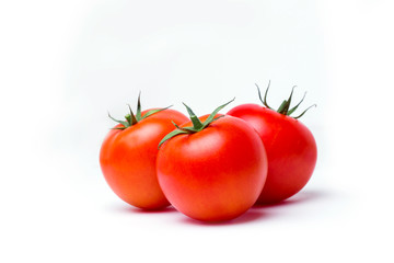 Tomato in isolated white background