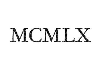 MCMLX 1960 Roman (Vintage Black)