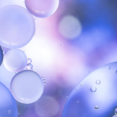 Purple airy glowing drops