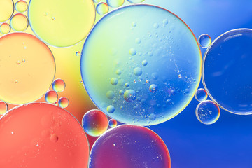 Rainbow abstract bubbles texture