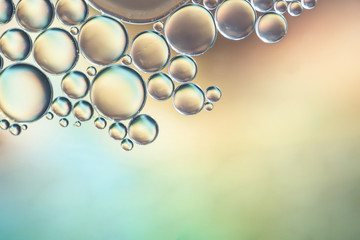 Transparent abstract various bubbles texture