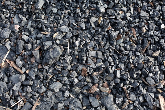 the texture of the coal