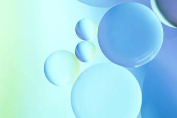 Abstract oil bubbles background