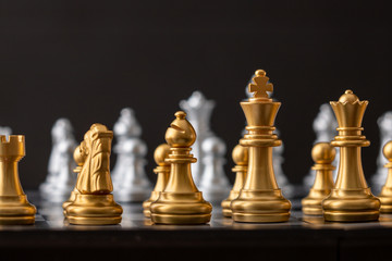Gold and silver chess group