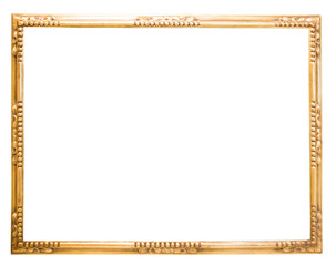 rectangular frame for a mirror on isolated background